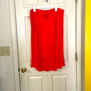 Faded Glory Coral high low skirt